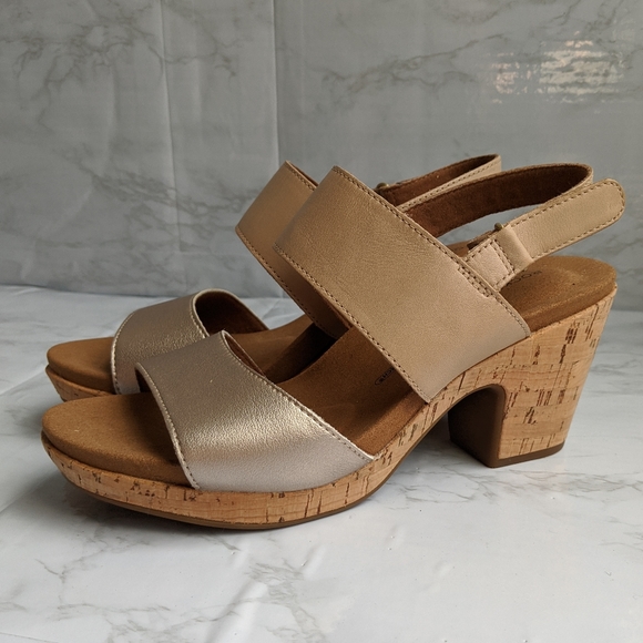 NWOB Rockport two-tone Vivianne slingback sandal